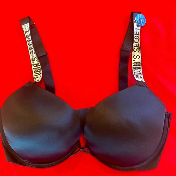 Gorgeous NWT Victorias Secret Black Bombshell plunge bra 36D - Picture 1 of 3